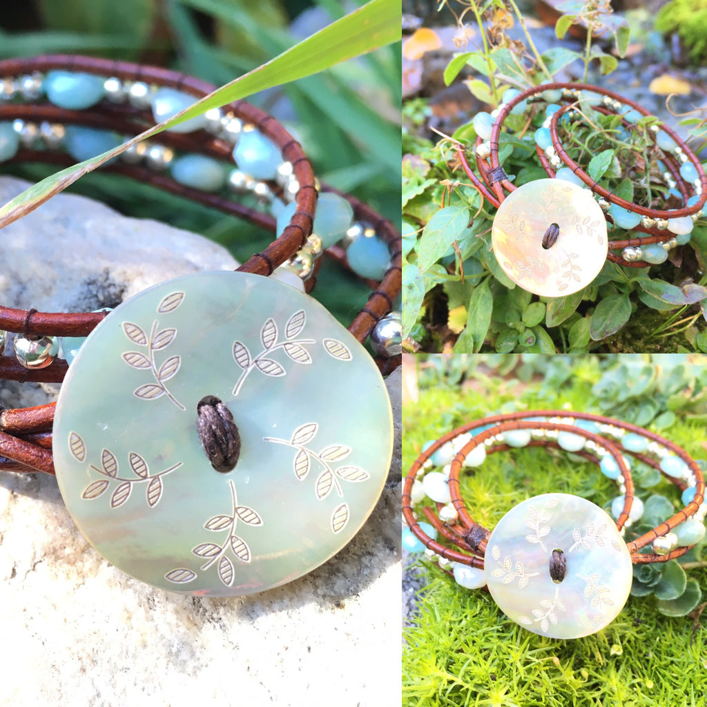 Hope Bracelet double wrap – ~KicKassie's Kreations~ Nature Inspired Jewelry  Designs and Leather Goods.